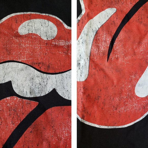 new Rolling Stones tee 1989 Rock Music Festival Vintage Concert Lips 42 44 LARGE - Picture 8 of 12